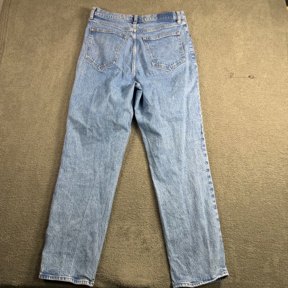 Abercrombie & Fitch The 90s Straight Ultra High Rise Jeans Light Wash 31/12 - Picture 2 of 5